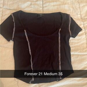 Forever 21 Black Crop Top
